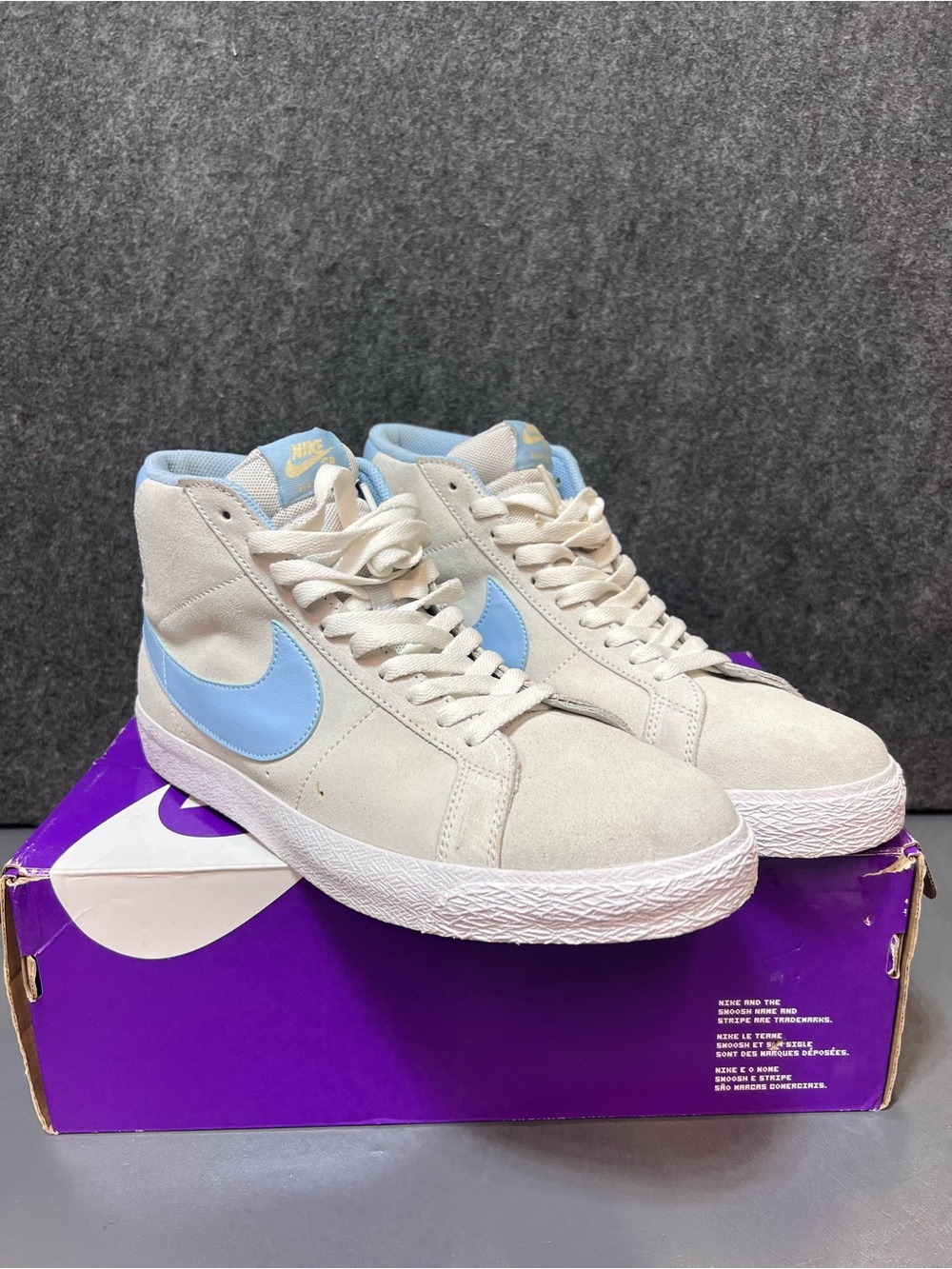 Nike Men’s Blazer Mid SB 'Smoke Grey Psychic Blue' Size 11